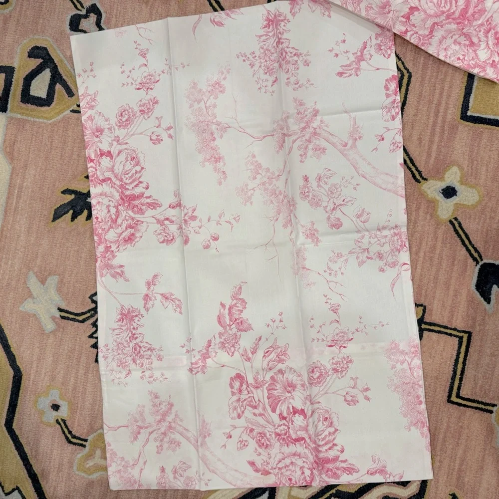 ISABELLE TOILE DUVET Cover & 2 PILLOWCASE  HOUSSE DE COUETTE pottery barn kids